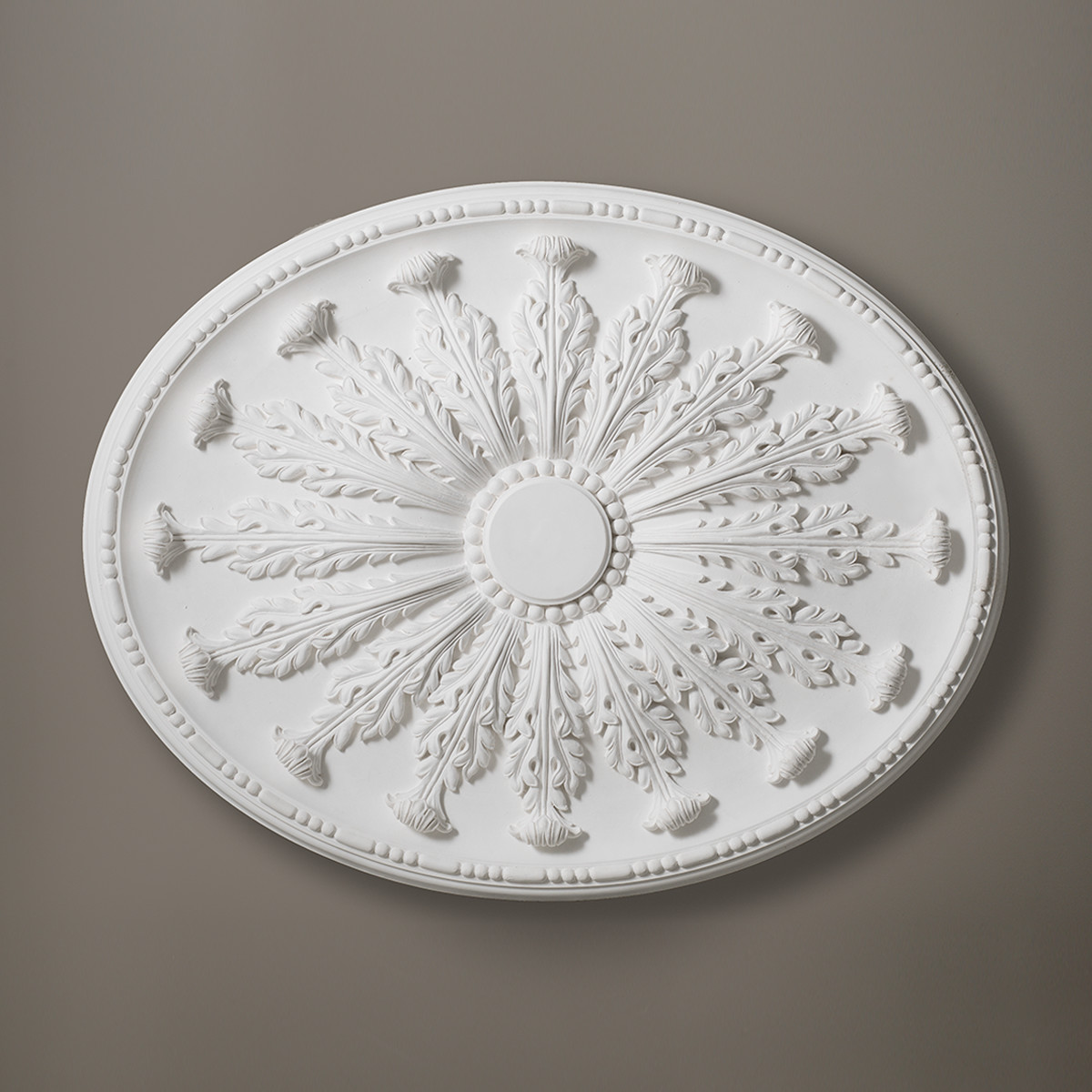  Oval  Leaf Plaster Ceiling  Rose  Stevensons of Norwich